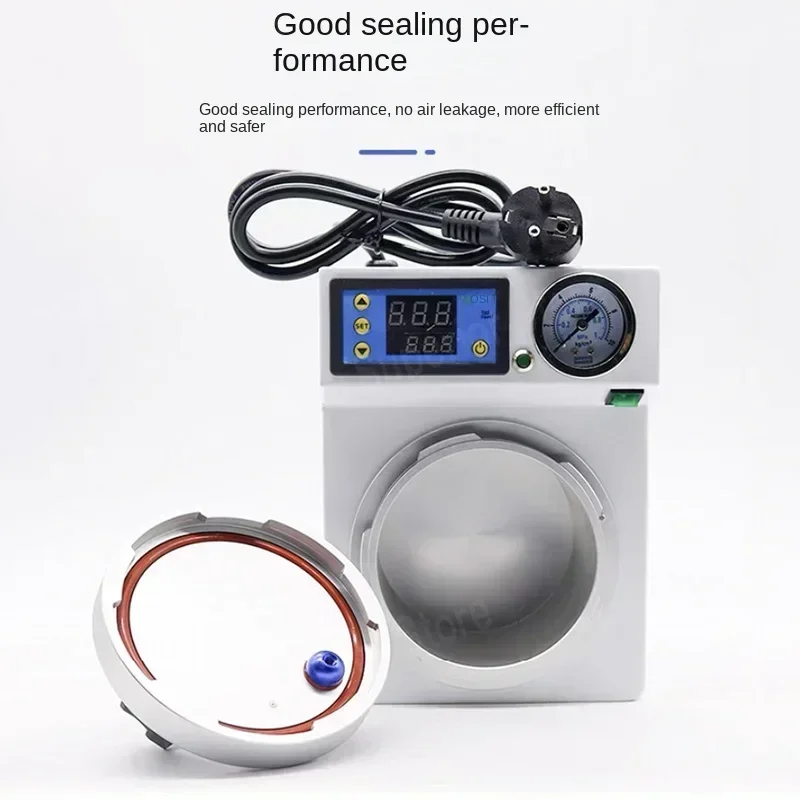 Automatic Polymerizer Portable Curing Pressure Pot Polymerizing Digital Display  Adsorption Silicone Rubber Repair Lab