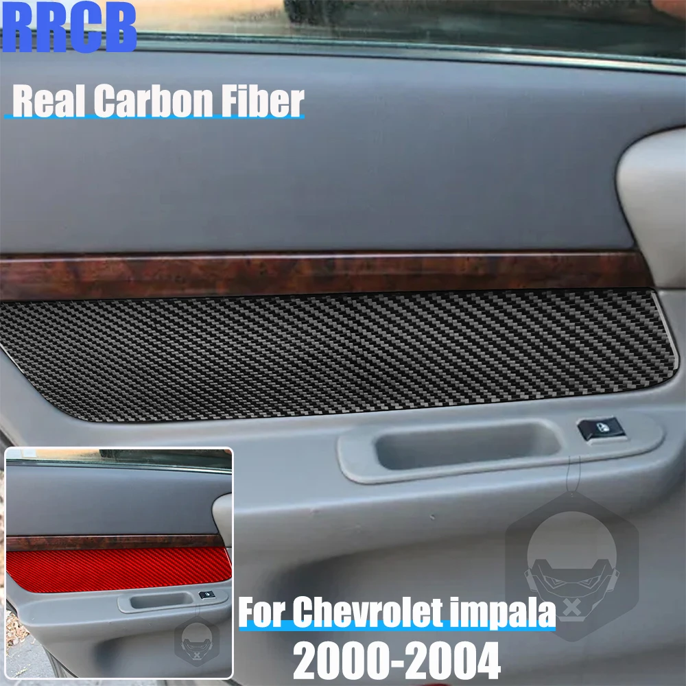 

Настоящее углеродное волокно, автомобильные аксессуары, дверной подлокотник, накладка на панель, мягкая наклейка, наклейка для Chevrolet Impala 2000 2001 2002 2003 2004