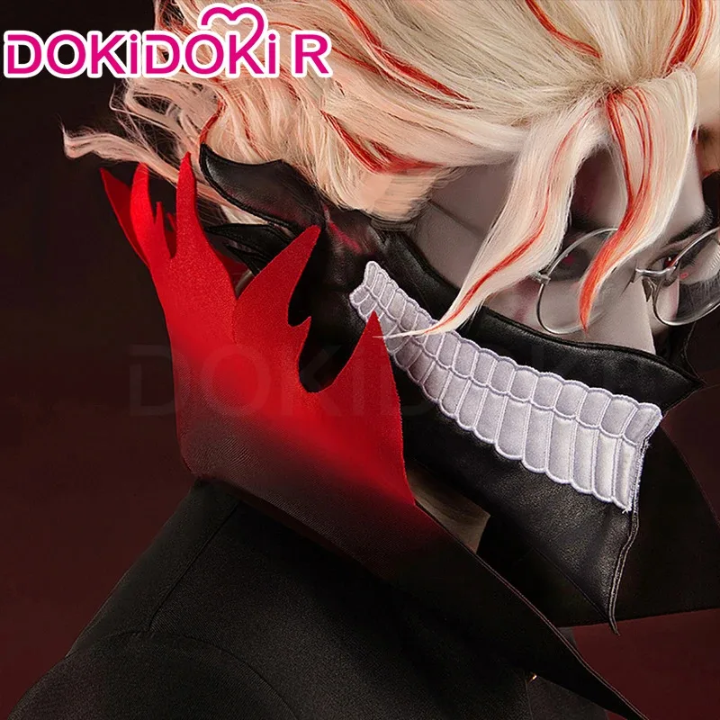 /켄 타카쿠라 의상 애니메이션 Dandadan [S-2XL] DokiDoki-R 남성용 블랙 슈트 오카룬 코스프레 마스크 안경 플러스 사이즈a;2'k,8;c'