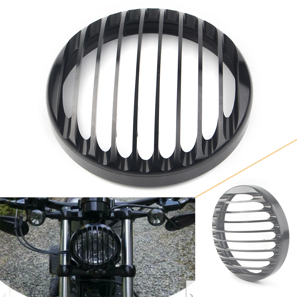 

Крышка решетки фар мотоцикла 3/4 дюйма для Harley Sportster XL 883 1200 XL883 XL1200, черный алюминий с ЧПУ