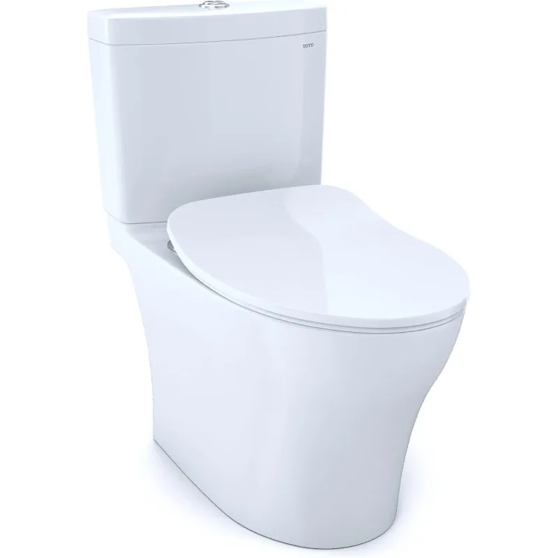 Two-piece extended dual flush toilet Bathroom Fixture Toilets