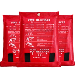 Fire Blanket Emergency Survival Fire Shelter Security 1mx1m Tent Shelter Extinguishers Guard Blanket Fire Survival 1m X1m