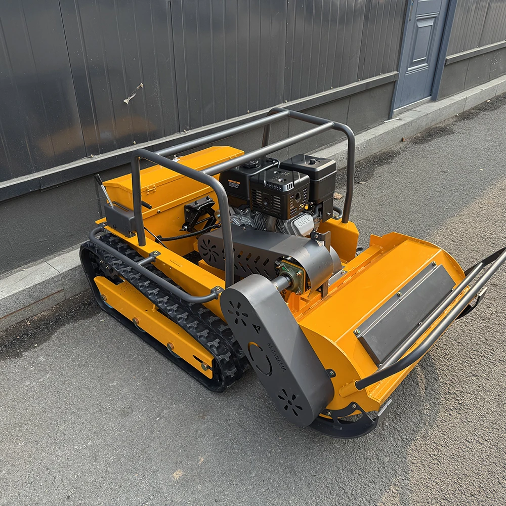 CE EPA Engine Grass Cutting Machine Agriculture Rubber Tracks Remote Control Robot Lawn Mower