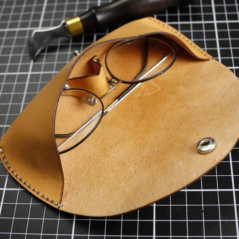 DIY leather craft eyeglass bag cutting dies knife mold metal hollowed punch tool blade  16x7.5cm