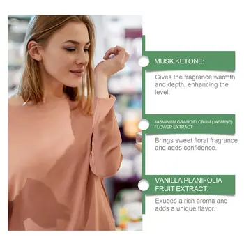 Parfém Roxelis Vanilla pro ženy, arabská elegantní vůně, dlouhotrvající po celý den, jemná a okouzlující, přenosná vůně pro každodenní nošení/párty. 10 nejlepší prodej parfémy z Číny - №4