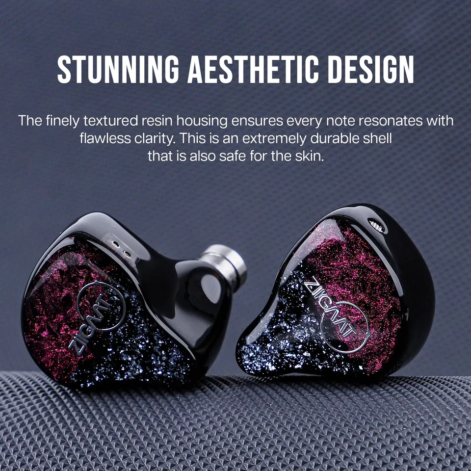 ZiiGaat Odyssey 1DD+3BA Hybrid In–Ear Monitor Hifi Earphones Wired