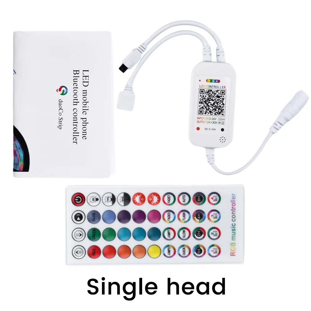 Voice-Controlled Led Lights With Controller 40 Keys Music Controller Seven Color LED  String Intelligent App Light Accessories