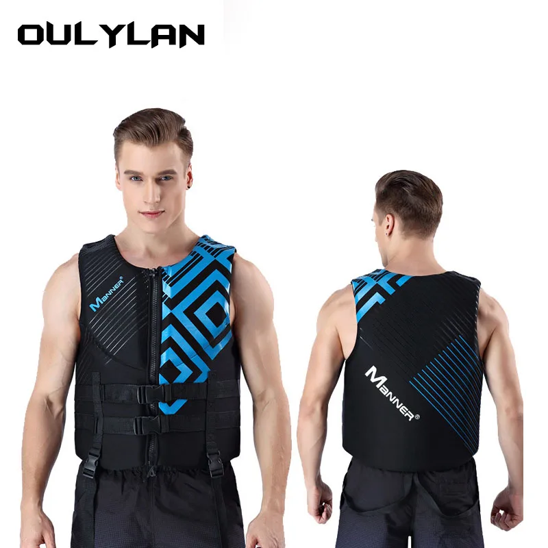 

Oulylan Life Vest Motorboats Raft Rescue Boat Ski Water Adults Surf Vest Kayak Sports Swimming Drifting Rescue Life Jacket