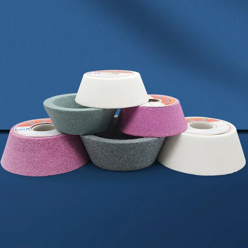 1 قطعة عجلة طحن اكسيد الالمونيوم الأبيض على شكل وعاء لآلة الطحن Dia50/100/125/150 مللي متر عجلة طحن السيراميك