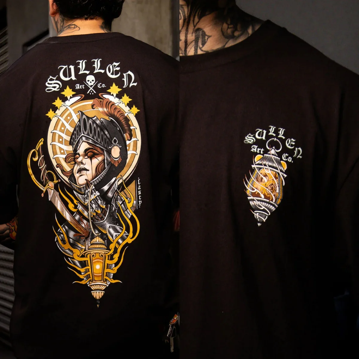 Lasty Tattooer Sullen Tattoo Art T-Shirt Cotton Graphic Tee Men Women Summer Streetwear