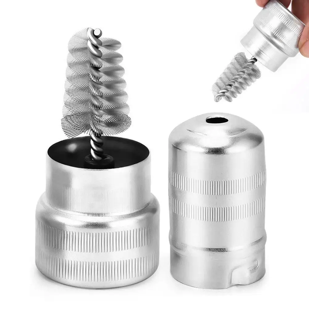 1/2Set Car Wash Cleaning Battery Wire Brush Car Battery Post Terminal Cleaner Dirt Corrosion Brush Hand Clean Tool Car Detailing
