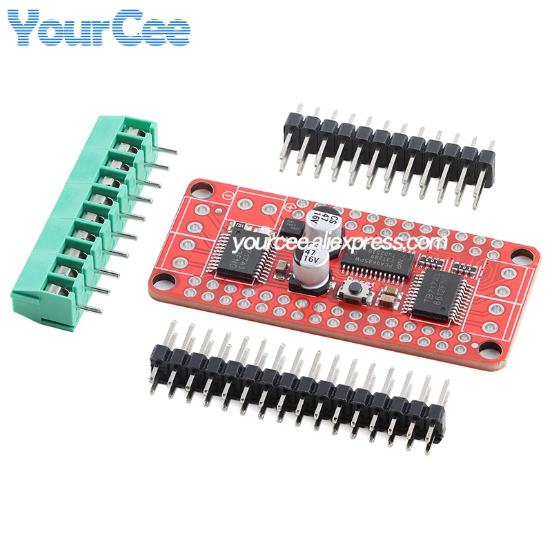 2pcs/1pc PCA9685+TB6612 Stepper Motor Dual DC Driver Control Board Module DC Stepper Motor IIC I2C Communication interface
