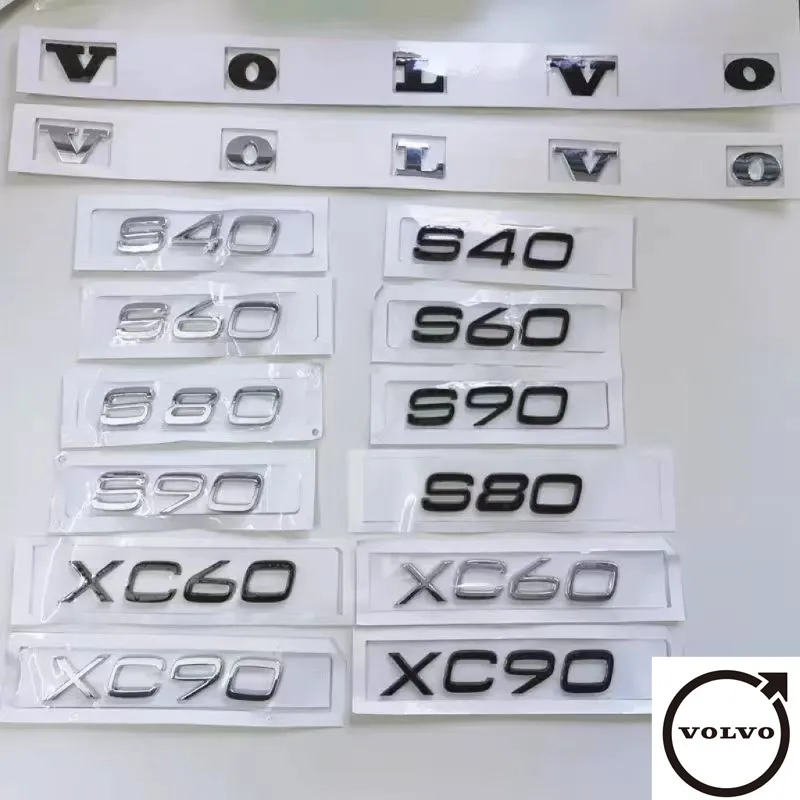 

The 3D letter sticker on the trunk of ABS car body is suitable for Volvo XC60, XC90, S60, S80, S60L, V40, V60, T5, T6 AWD signs.