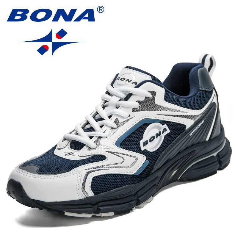 BONA-Baskets décontractées pour hommes, chaussures de sport respirantes et légères, chaussures de course populaires, chaussures de créateurs