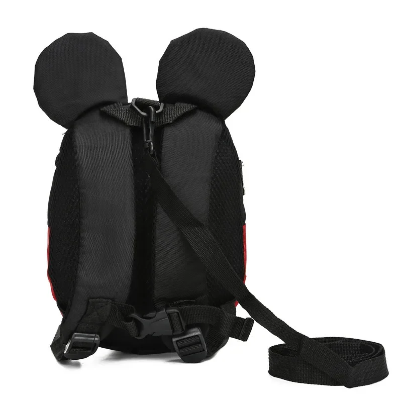 Disney Baby backpack 1-3 years old child bag Cute cartoon mickey Minnie boys and girls baby kindergarten bag with anti-lost rope