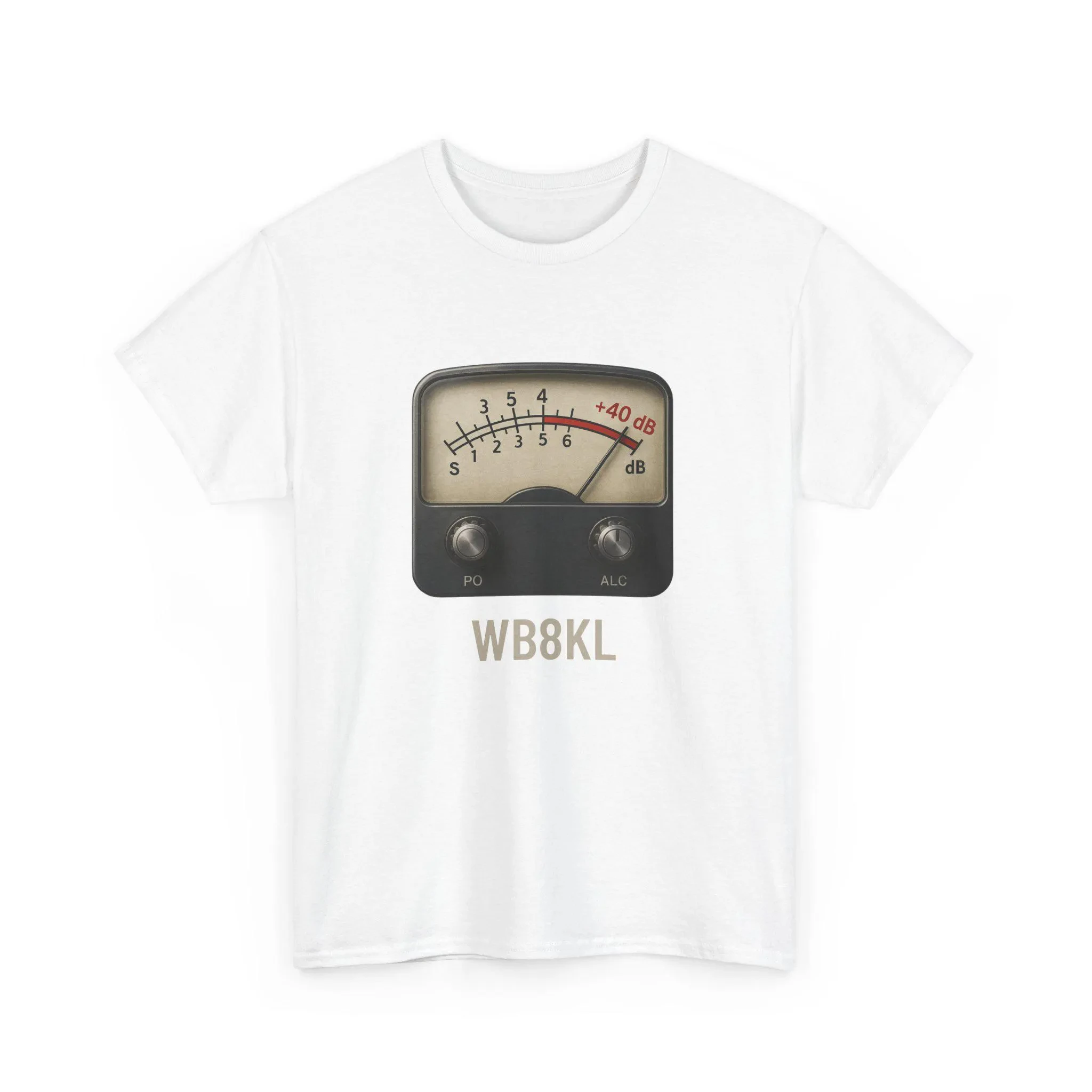 Personalized Amateur Radio Gift S-Meter TShirt Ham Radio TShirt Custom Call Sign Tee Retro SWR dB Dial Shirt for Radio Operators