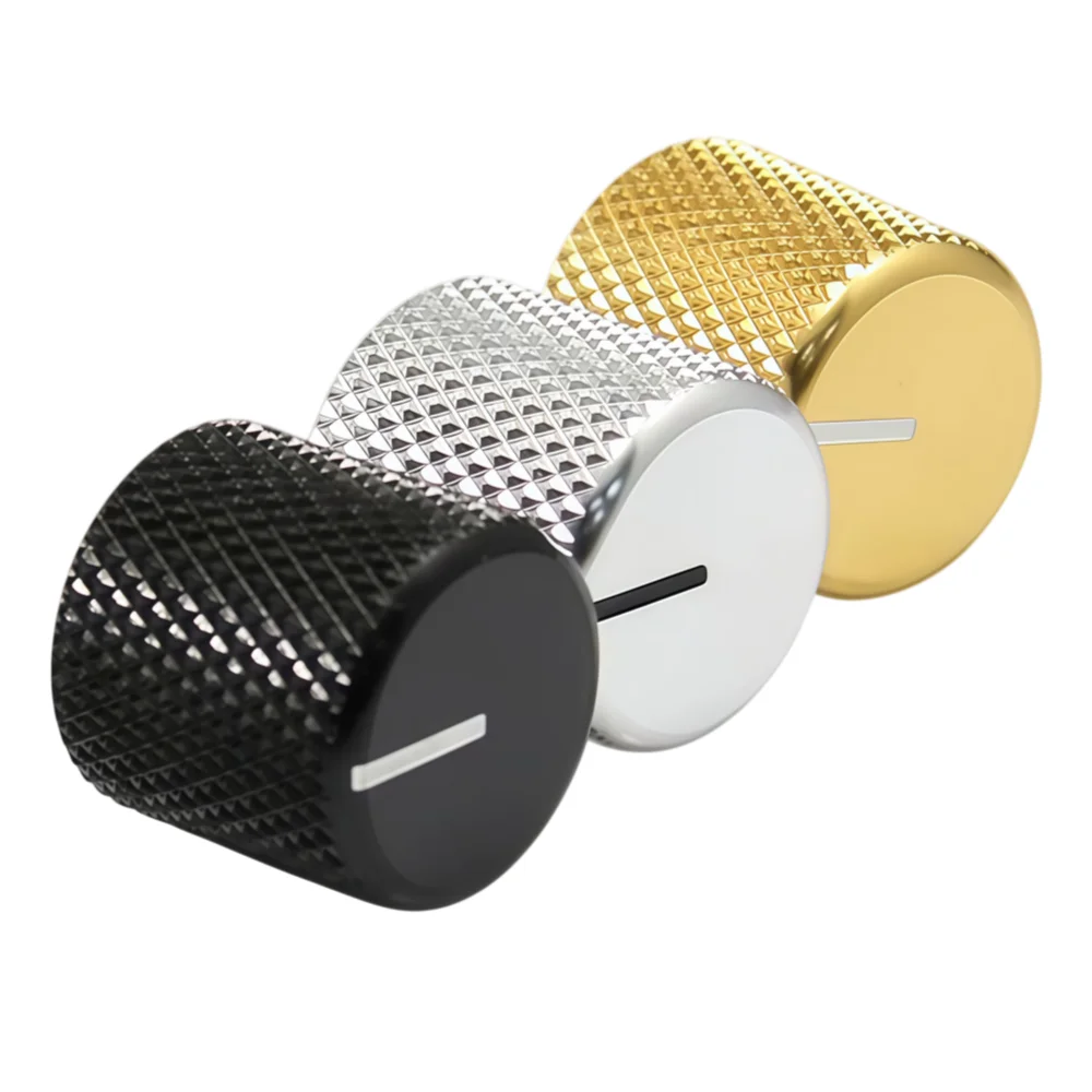 1PCS Guitar Knobs Aluminum Alloy Potentiometer Control Knob Volume Audio Electric Guitar Bass Knob Screw Type 18 X 18mm (d*h)