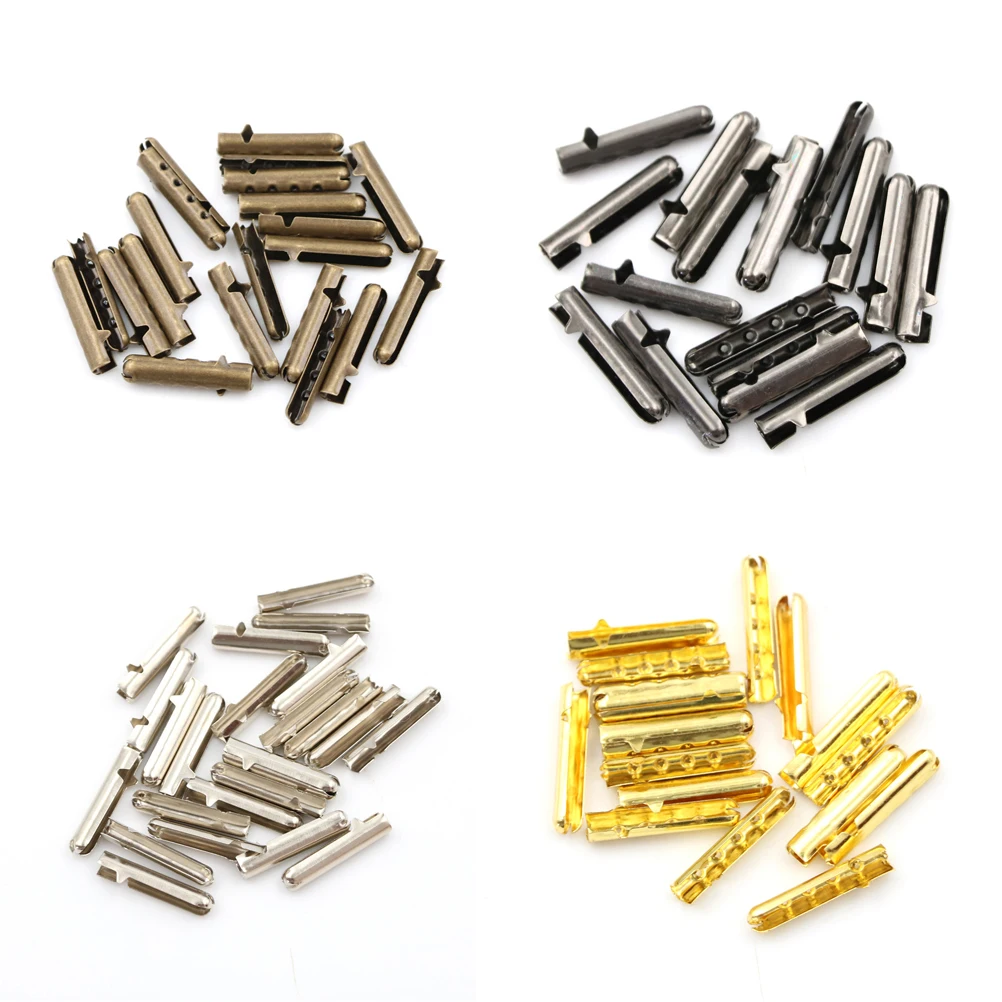 B*New 10pcs Metal DIY Shoelaces Repair Shoe Lace Tips Replacement End Shoelaces Craft 3.5mm*23mm