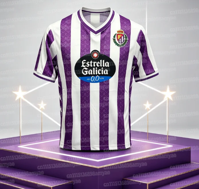 2026 Heiß begehrtes neues Valladolid Fußball Damen Sport Fan Freizeit Streetwear Atmungsaktives Familien-Matching T-Shirt – Detail 4