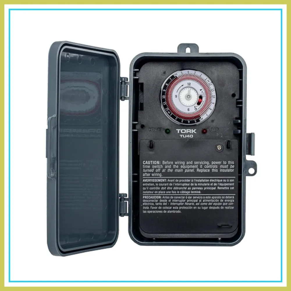 

40A 24-Hour Universal Appliance Timer, 120-277V, Indoor/Outdoor, Multiple On/Off Settings