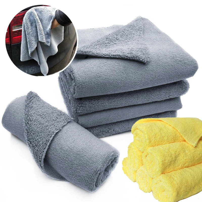 

Microfiber Super Soft Absorbent Towel Edgeless Car Wash Care Home Cleaning Towel Drying Cloth Towels 40x40cm Car Detailing