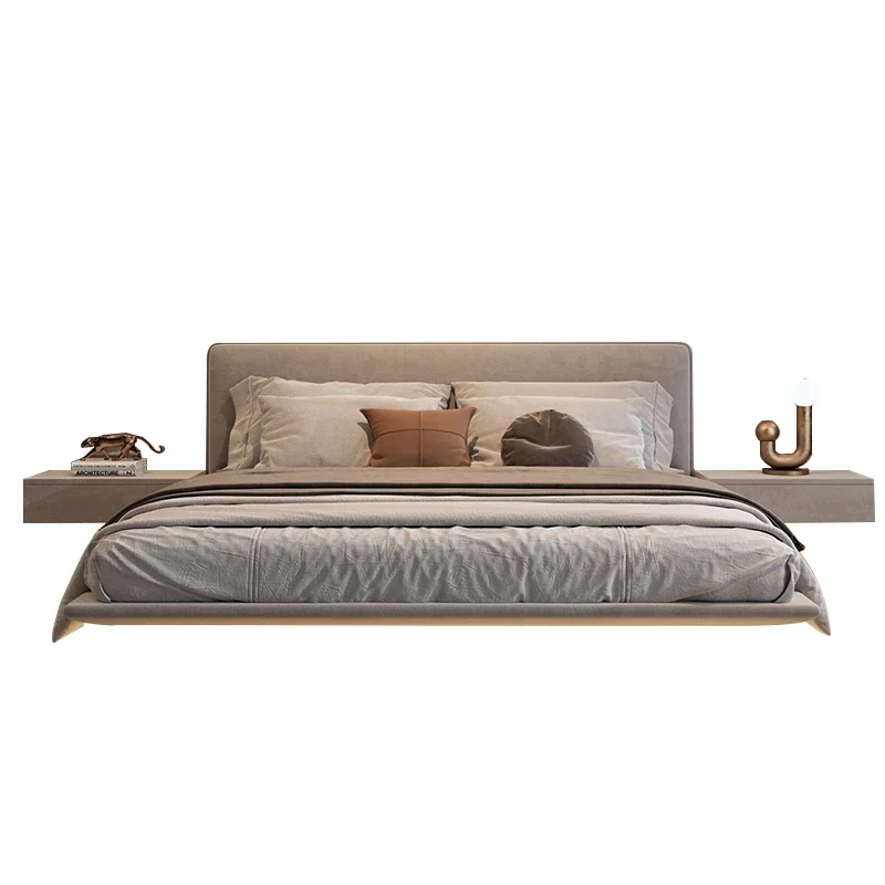 

Furniture Aesthetics Floating Bed American Style Confortable Light Luxury Modern Bed High Quality Designer Cama De Casal Beds