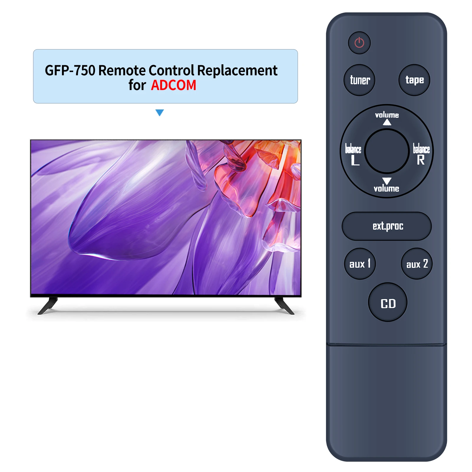 New GFP-750 Replacement Remote Control For ADCOM Preamplifiers GFP750 Home Theater