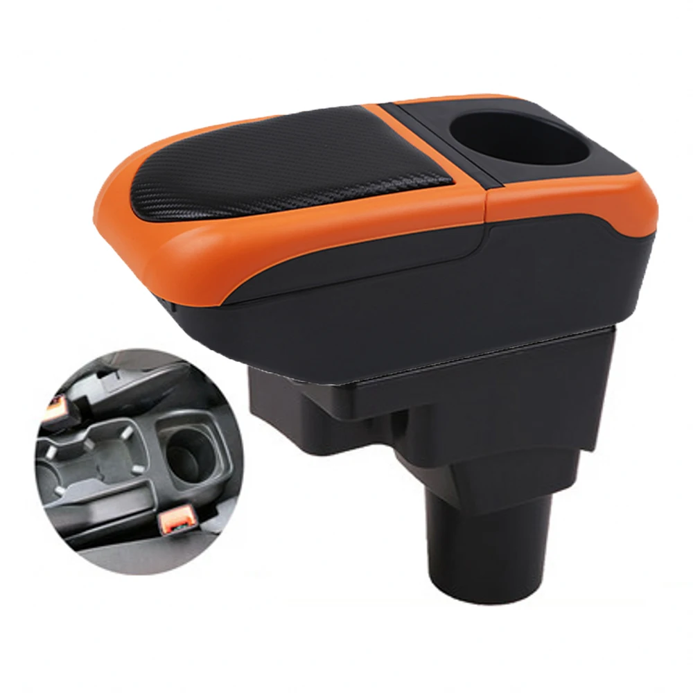 

For Car Chevrolet Aveo Sonic Armrest Box Arm Elbow Rest Center Console Storage Case with Cup Holder USB Port