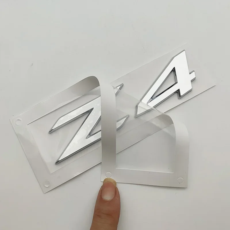 3D ABS chromowane czarne logo Z4 emblemat tablica naklejka na bagażnik samochodowy dla akcesoriów Z4 E85 E89