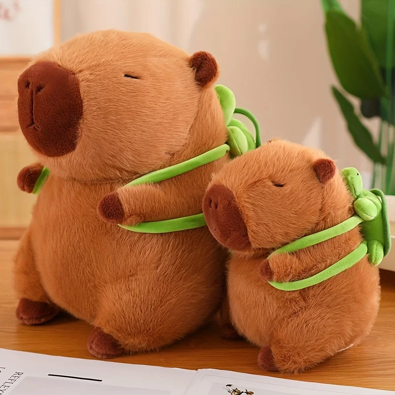 Peluche Capybara de 23cm/9,05 pouces, jouet mignon et moelleux, animaux au beurre, cadeau parfait pour les enfants, fourniture de fête d'anniversaire