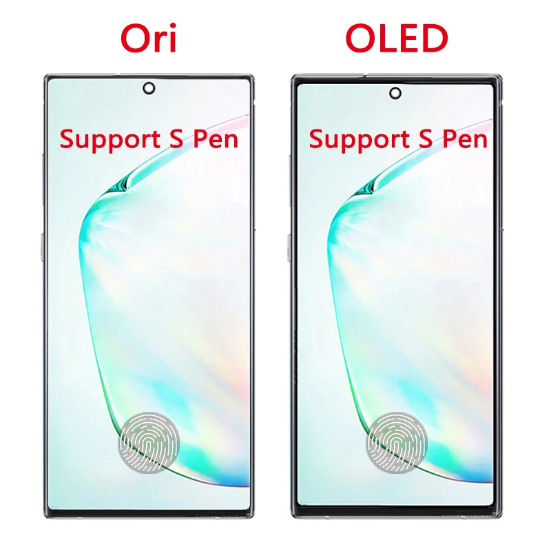 Imagem -02 - Display Oled para Samsung Note10 Plus N975 N975f N9750 ds Tela Sensível ao Toque Montagem Digitador Tamanho Pequeno Peça de Reparação