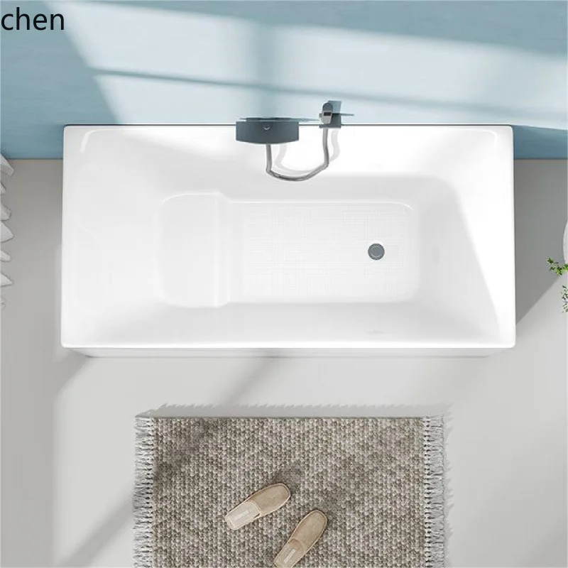 CZ Adult Bathtub Acrylic Seamless Integrated Thin Edge Installation-Free Freestanding Bathtub Factory Direct Sale