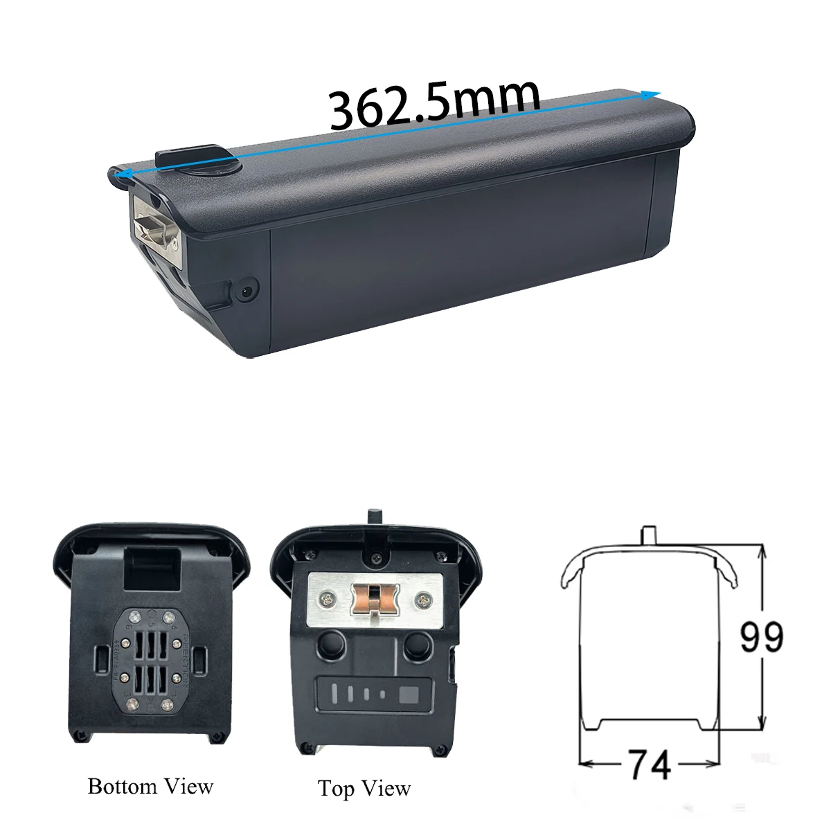 Ride1up 700 Series 48V Hidden Tube Battery 12Ah 14Ah for HIMO c26 Eahora ACE Electric Bicycle 250W 350W 500W 750W  Replacement