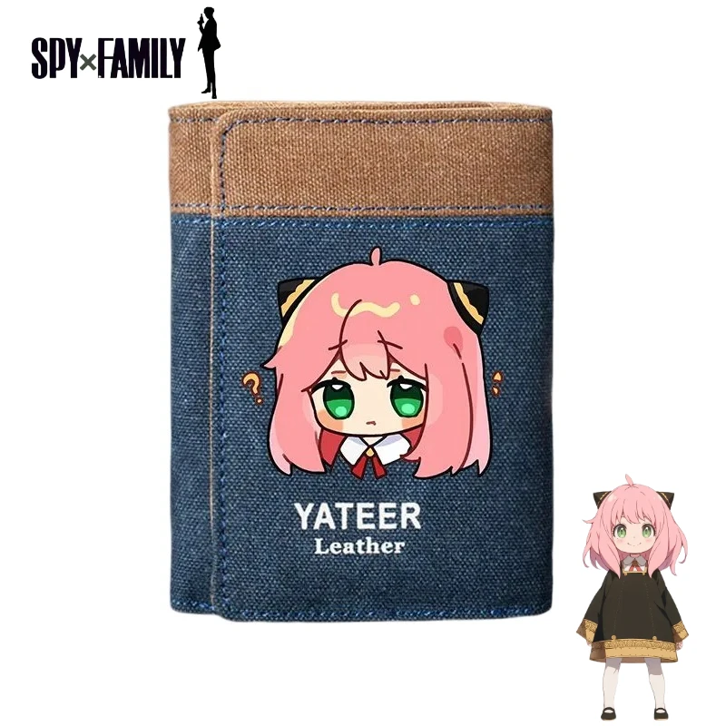 

SPY FAMILY Anya Forger Anime Cartoon Cute Cowboy Wallet Kawaii 2D Boys and Girls Japanese Style Coin Purse Card Holder Gift