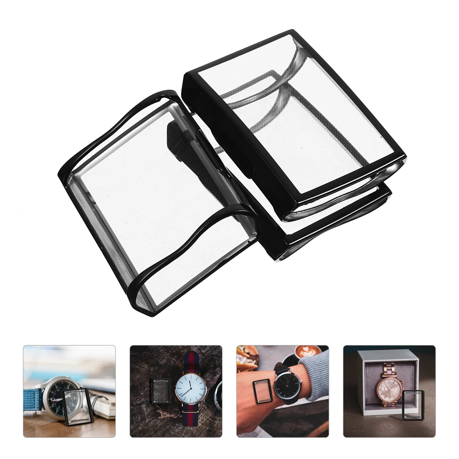 

3pcs Smart Bracelet Protective Cover Durable Silicone Shockproof Case Shell Screen Protector For 3 Resistant