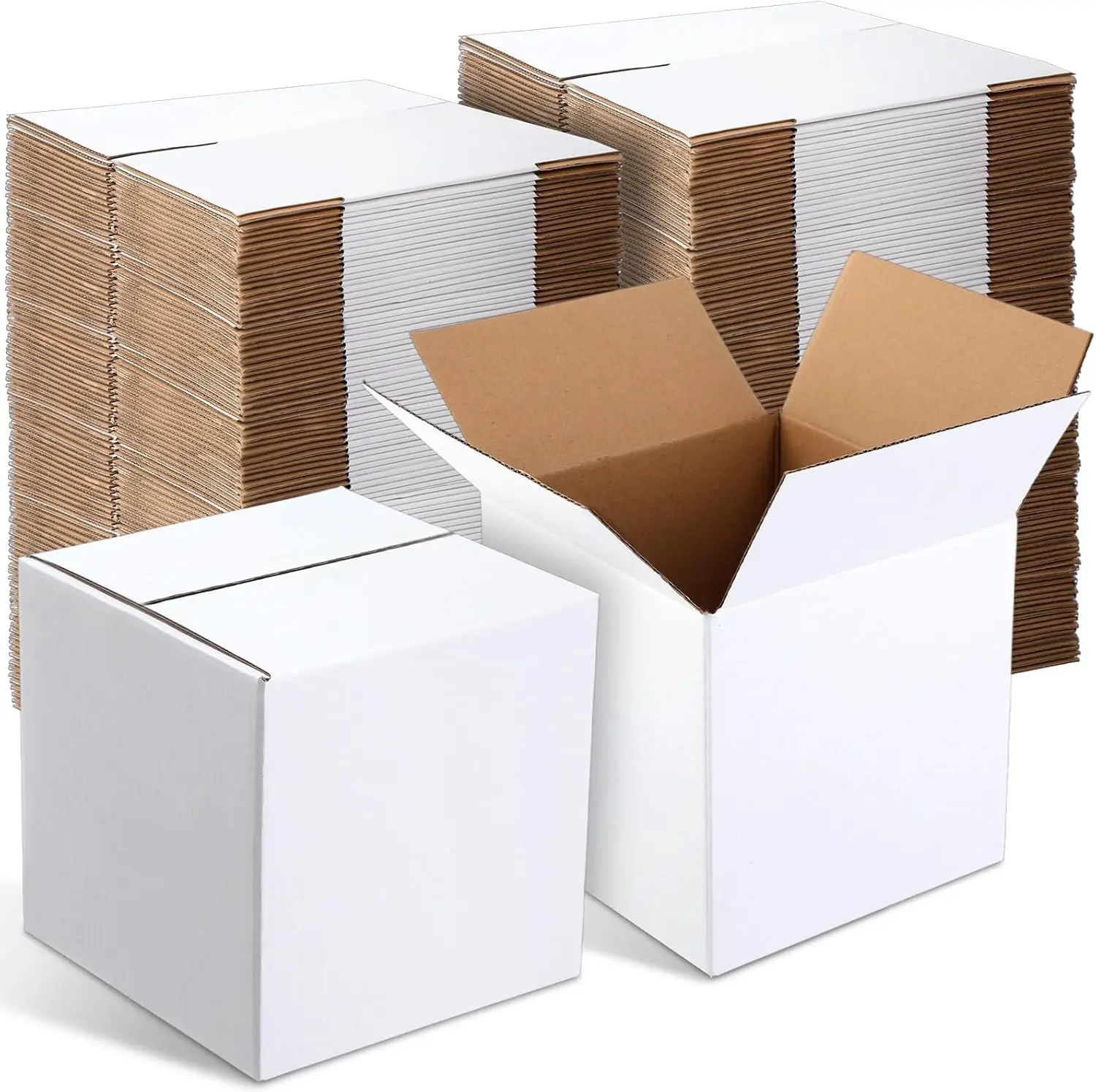 

72 Pack Corrugated Cardboard Shipping Boxes 6x6x6 Inch for Mailing Packing Moving Small Business Crafts