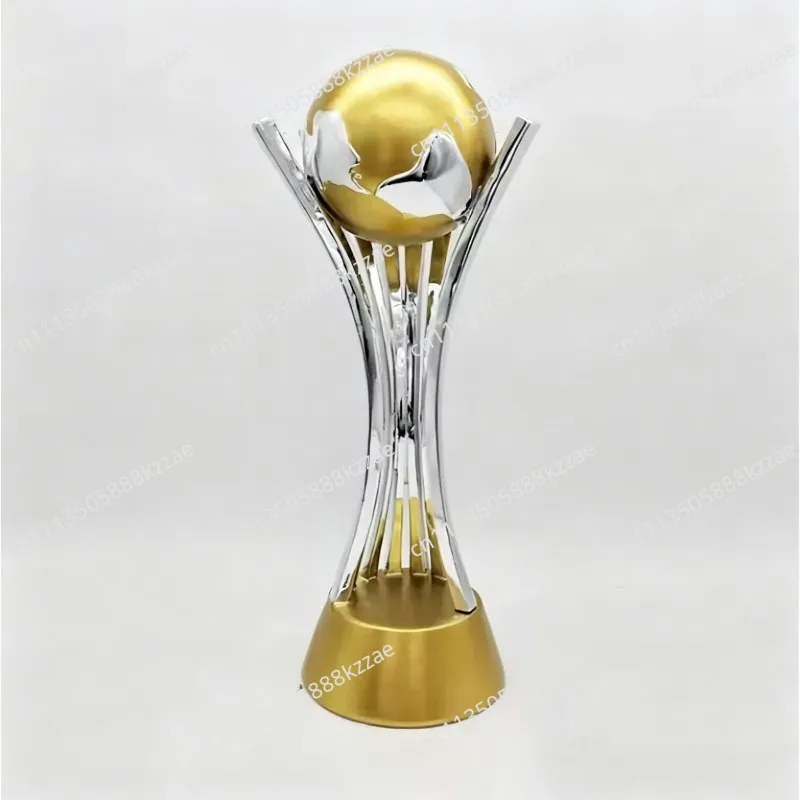 Custom Gilded Football Trophy Wholesale World Champions Cup Trophy Club Events Large Football Souvenir Award