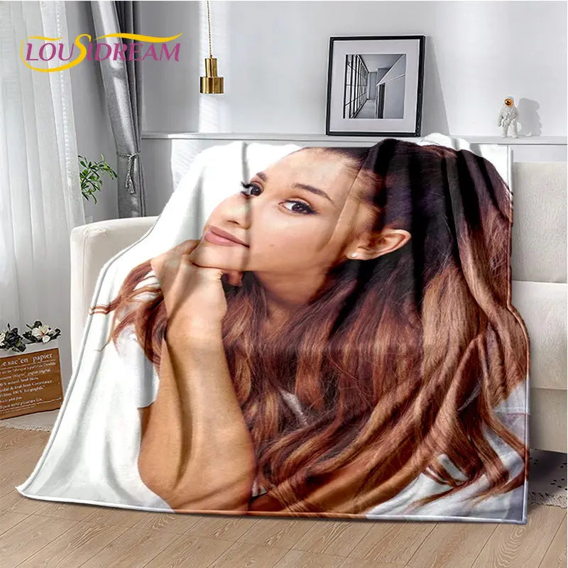 3D Popular Singer Ariana Grande Cat Ari Soft Plush Blanket,Flannel Blanket Throw Blanket for Living Room Bedroom Bed Sofa Picnic