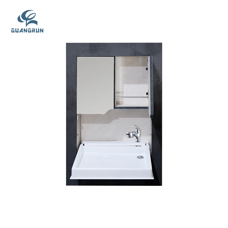 GuangRun Factory Price Easy to Install Lightweight Modern Flexible Acrylic Folding Sink for RV Interior Accessories