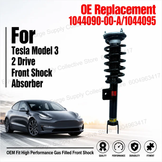 Direct Fit High Stability Premium Durable Front Shock Absorber for Tesla Model 3 2 Drive OE Number 1044090-00-A/1044095