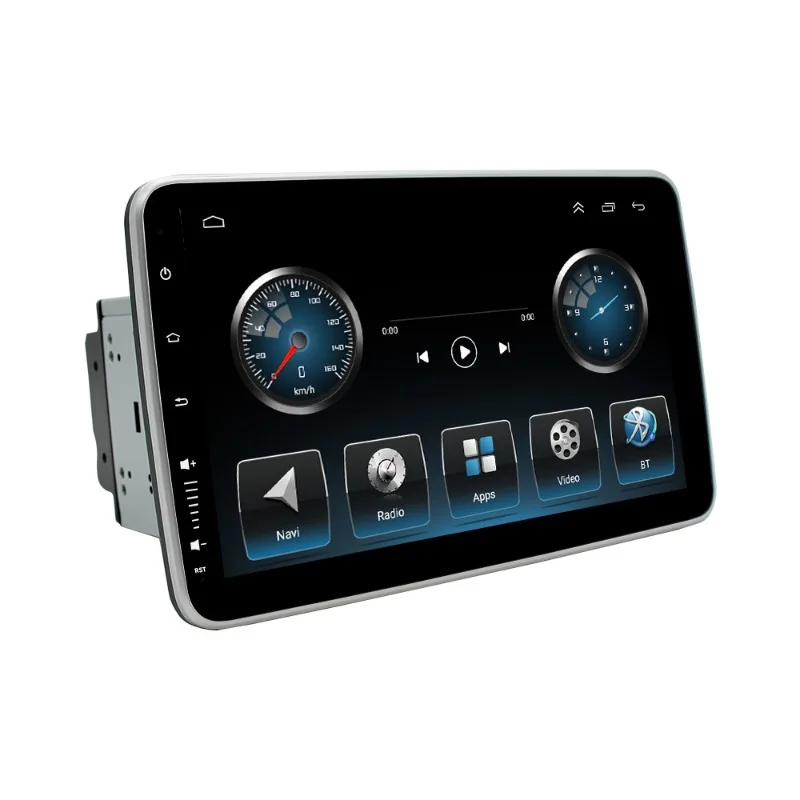 Universal 2Din 10.1 Android Car Stereo 360° Rotatable Screen GPS Navigation