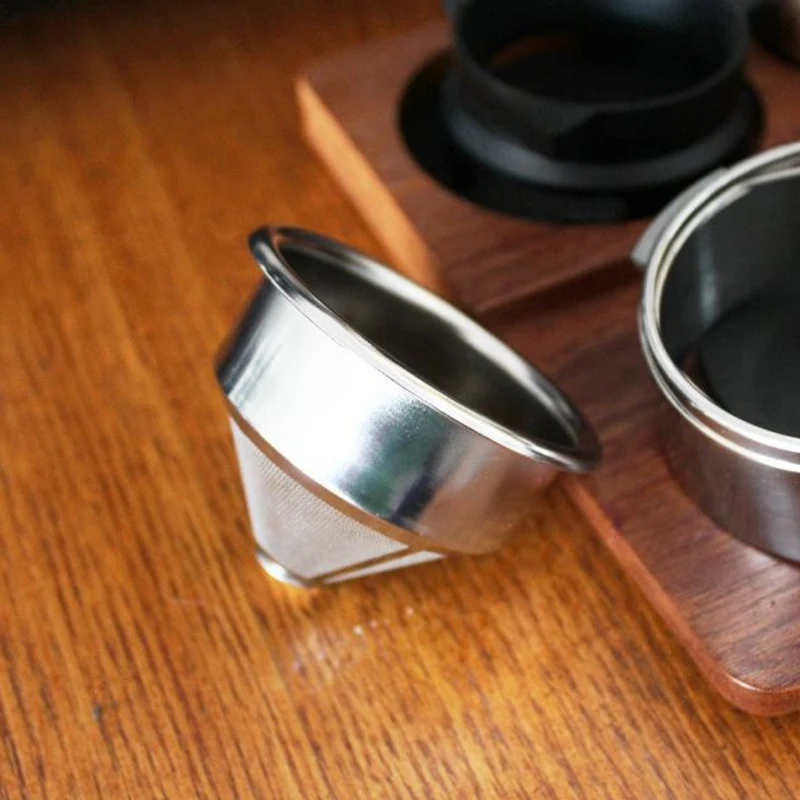 

58 мм из нержавеющей стали 304, чаша для экстракции кофе эспрессо, бездонная ручка под давлением, конический порошок, инструмент для приготовления кофе