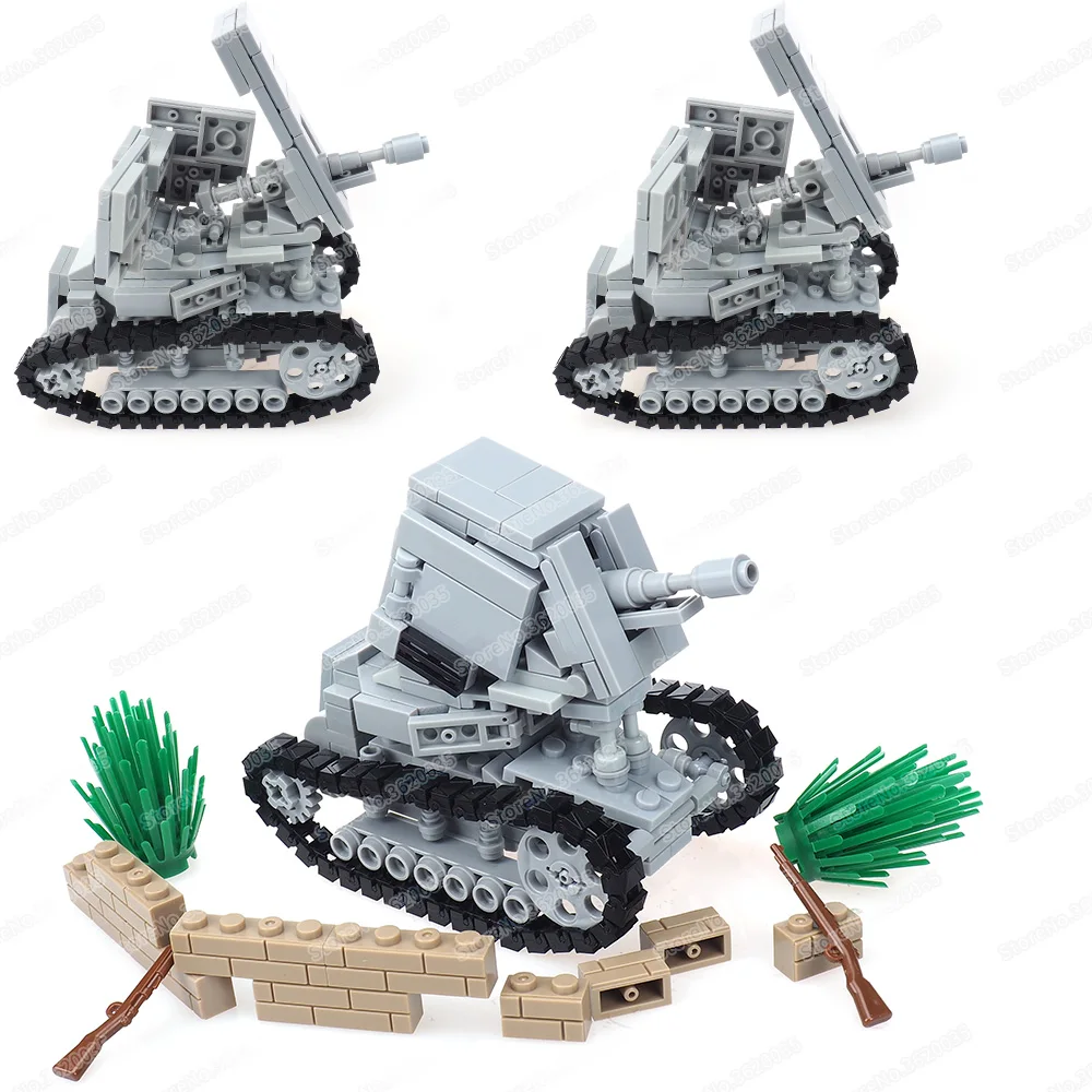 Military World Of Tanks SU18 Self-propelled Artillery Building Block Assemble WW2 Figures War Weapons Model Child Gift Boy Toy