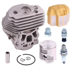 for Husqvarna 545 550XP Chainsaw Cylinder Replace for JONSERED CC2252 with Air Filter Piston Decompression Valve Spark Plug