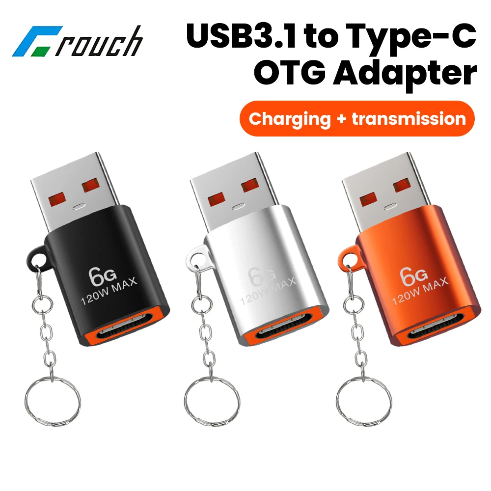 Crouch USB3.1 to Type C OTG Adapter USB3.1 Male High Speed Data Transfer Fast Charging Converter for PC Laptop Connector