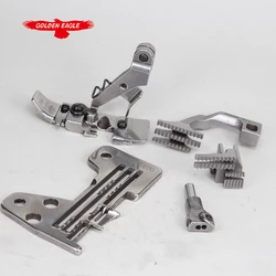 For JUKI2514 Four-Wire Three-Row Needle Plate Tooth Pressure Foot Sewing Machine Accessories