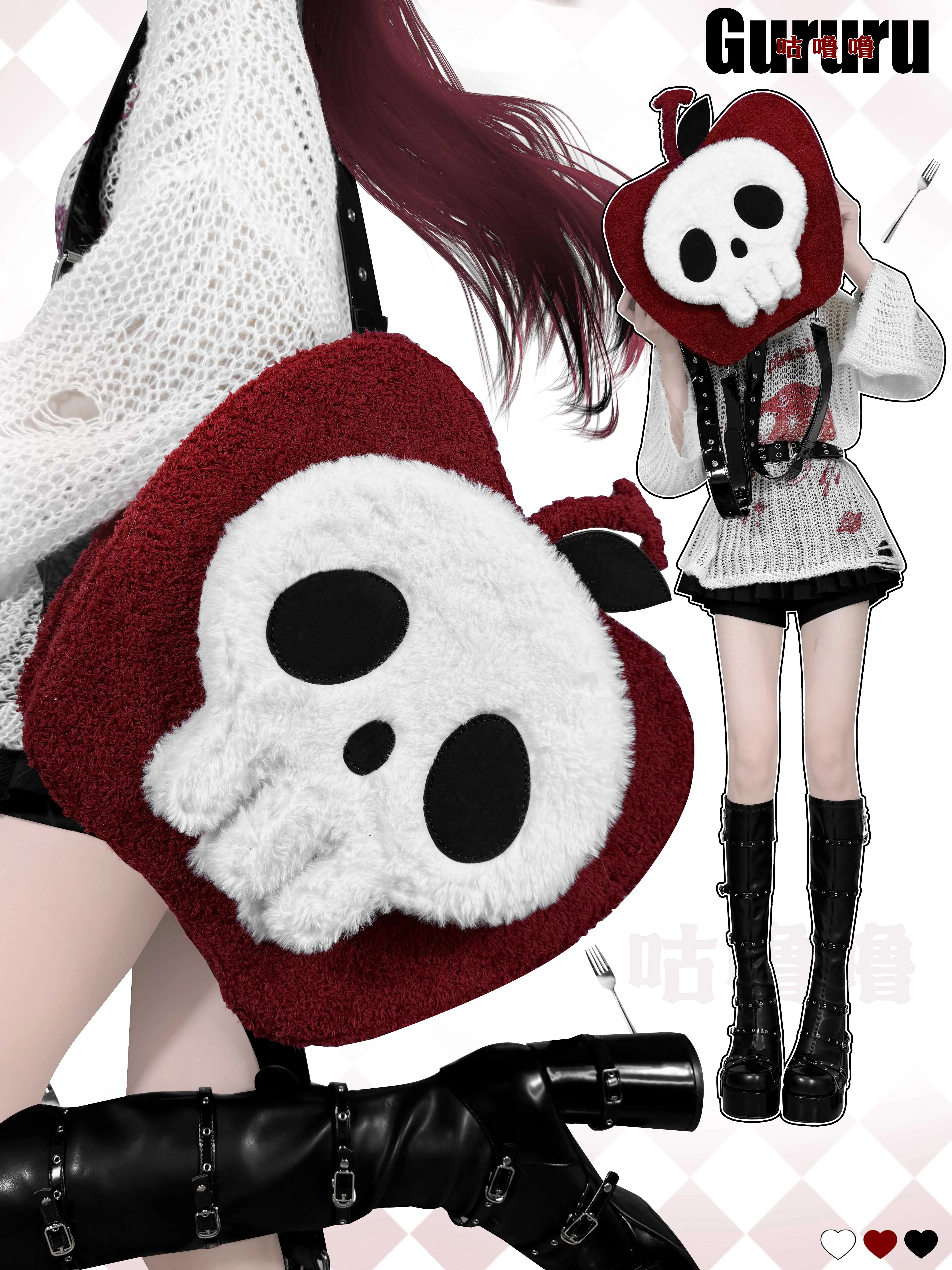 الأصلي هالوين كرنفال كوس حقيبة الظهر الطالب Y2K الحلو بارد حقيبة كتف الفتاة الحلو Kawaii حقيبة كتف سعة كبيرة