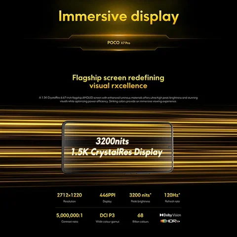 Смартфон Poco X7 Pro 8/256ГБ, 12/512ГБ - глобальная версия — фото устройства