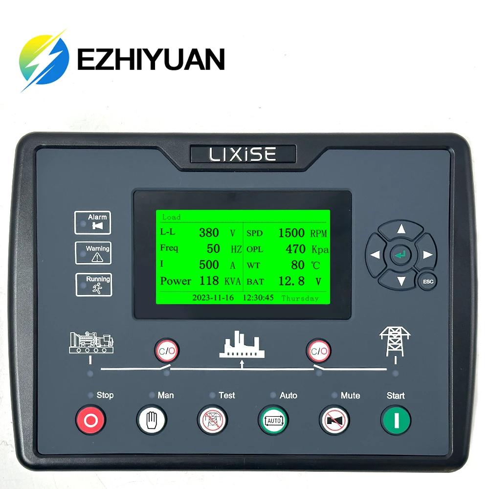 

LXC6210 LIXiSE Controller Diesel Generator AMF LXC6220 Auto Start Control Module USB Interface Genset Parts Circuit Board