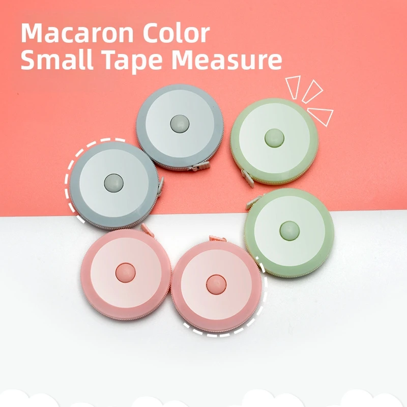 1.5M Mini Tape Measure Portable Soft Ruler Body Measuring Tape Retractable Sewing Tailor Waist Measuring Tool